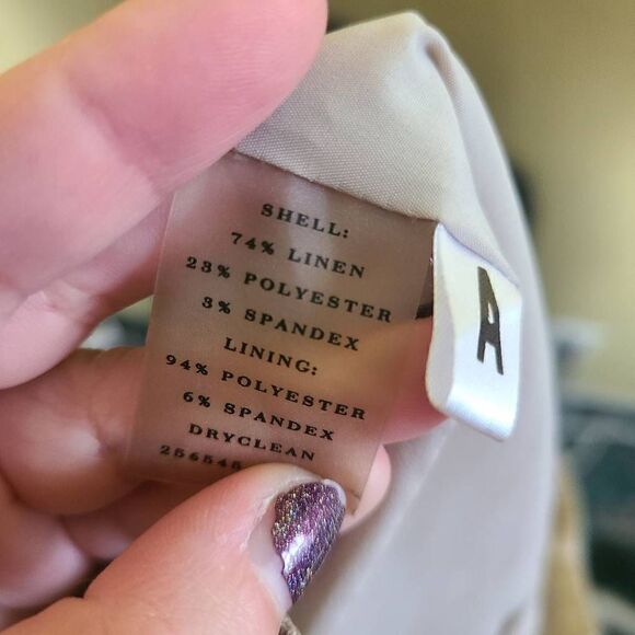 Ann Taylor Linen Blend Pencil Skirt - Picture 8 of 8